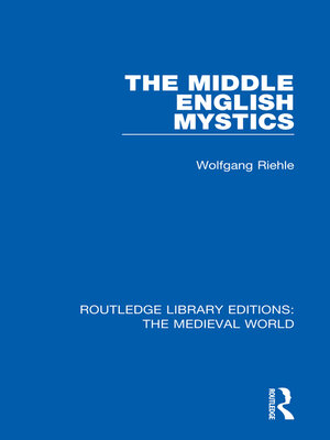 cover image of The Middle English Mystics